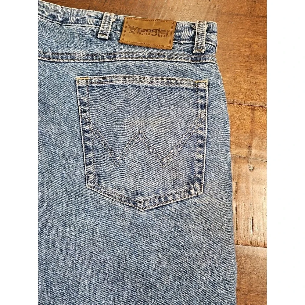 VTG Mens Wrangler Rugged Wear Thermal Jeans 40×30 - 3M Thinsulate Lining Fleece